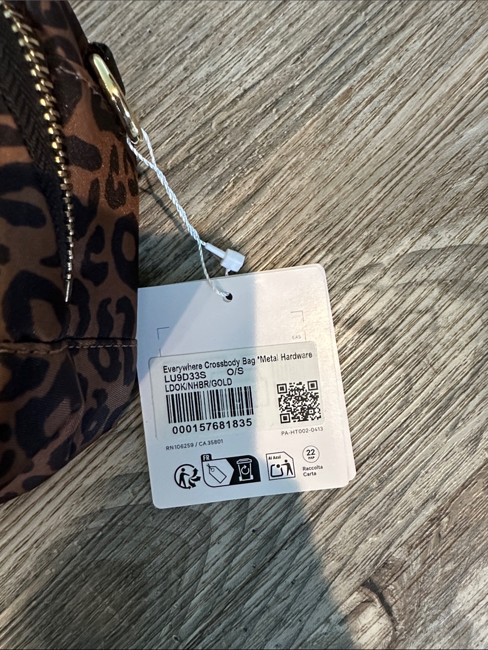 NEW! Everywhere Crossbody Bag 2L *Metal Hardware leopard - Picture 2 of 9